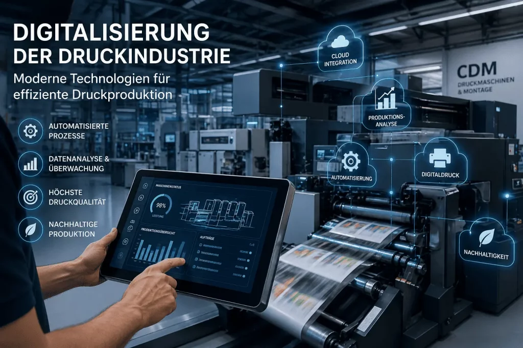 Druckerei Digitalisierung - CDM Druckmaschinen